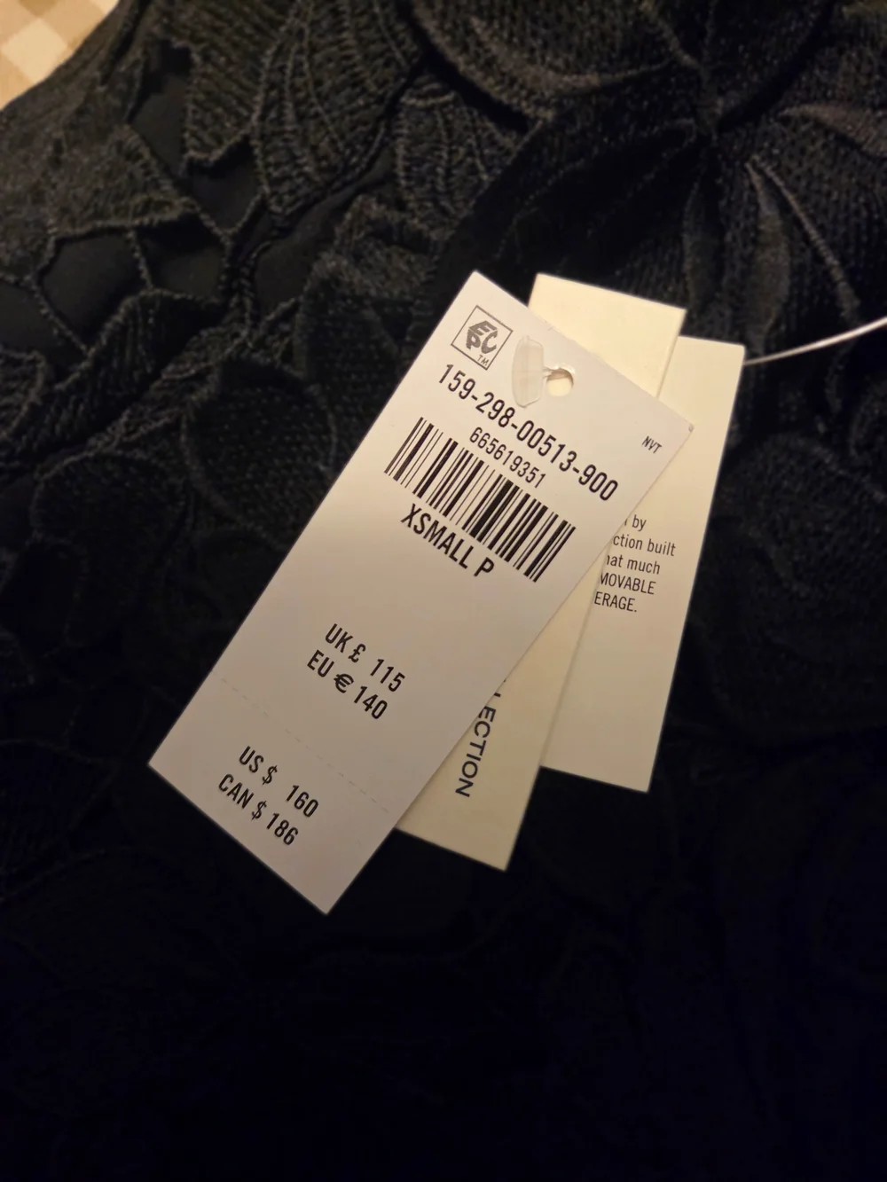 Abercrombie & Fitch Black Floral Appliqué Maxi Dress NWT
